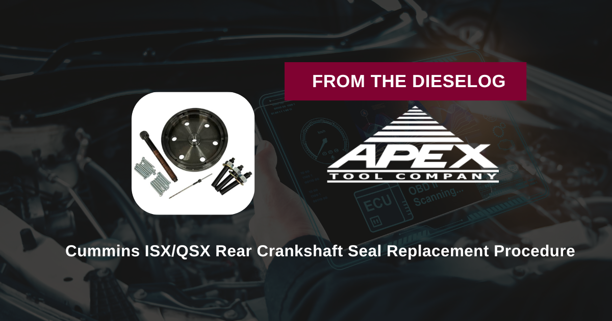 Cummins ISX/QSX Rear Crankshaft Seal Replacement Procedure